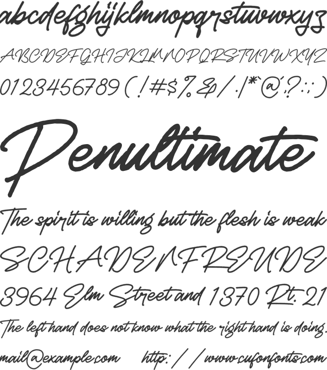 Rellathage Rough font preview