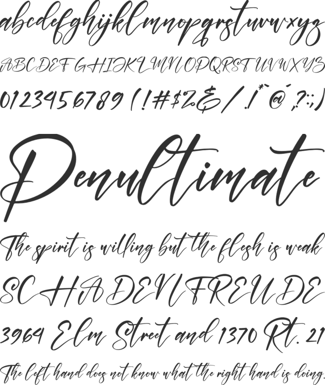 Lovely Miles font preview