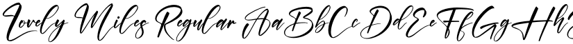 Lovely Miles Regular font
