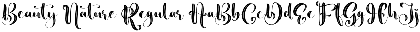 Beauty Nature Regular font