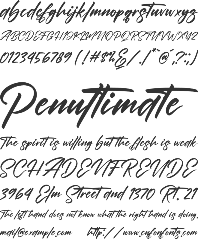 Rockchild California font preview