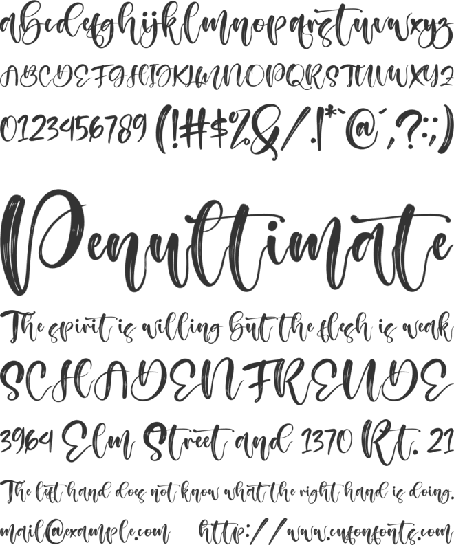 Australia Beauty font preview