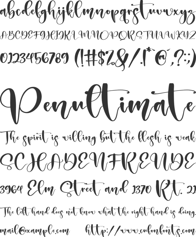 Melantic Beauty font preview