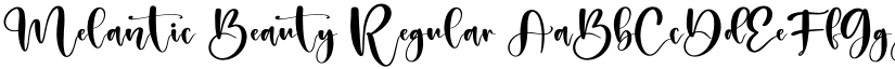 Melantic Beauty Regular font