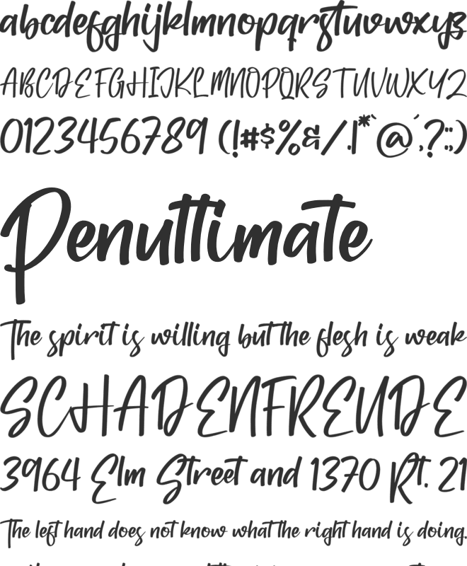 Balistica font preview