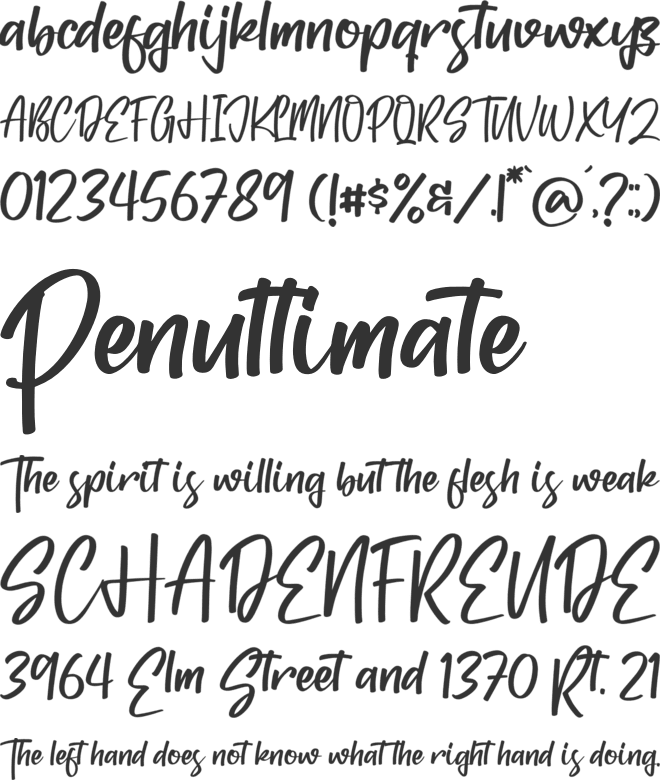 Balistica font preview