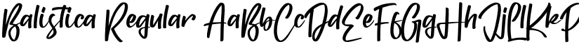 Balistica Regular font