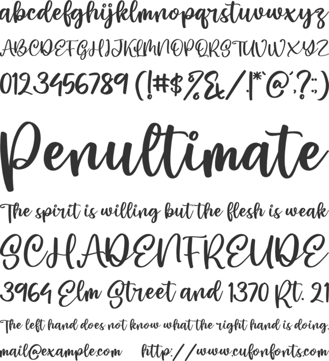 Hello Mandela font preview
