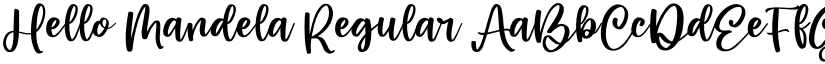 Hello Mandela Regular font