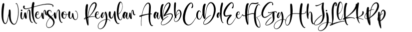 Wintersnow Regular font