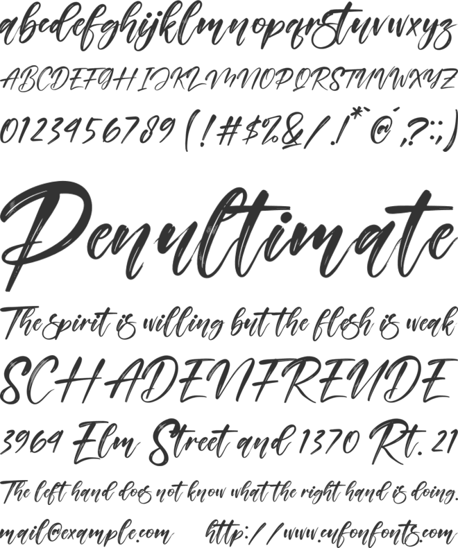 Cinderela font preview