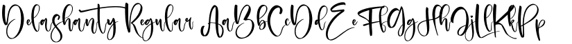 Delashanty Regular font