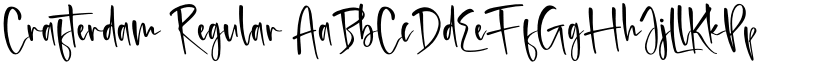 Crafterdam Regular font