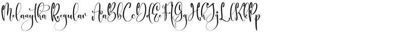 Melanytha Regular font