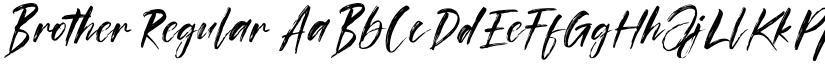 Brother Regular font