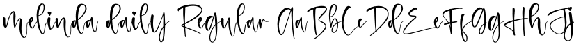 melinda daily Regular font