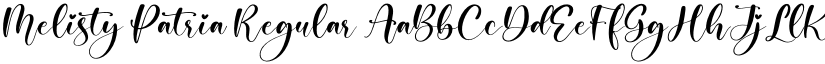 Melisty Patria Regular font