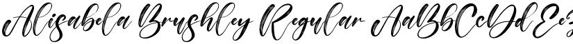 Alisabela Brushley font download