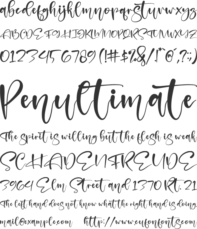 Mustard font preview