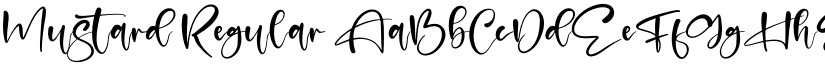 Mustard Regular font
