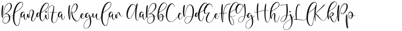 Blandita font download
