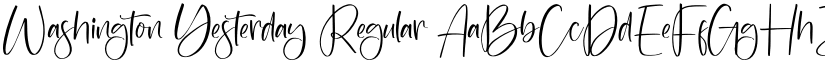 Washington Yesterday Regular font