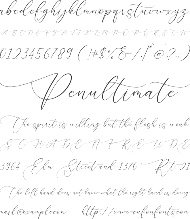 Lovely Garden font preview