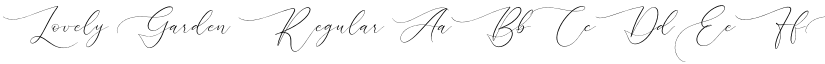 Lovely Garden Regular font