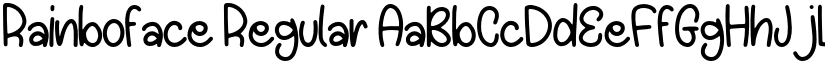 Rainboface Regular font