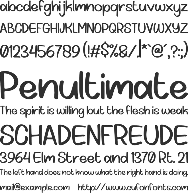 Pinkaters font preview
