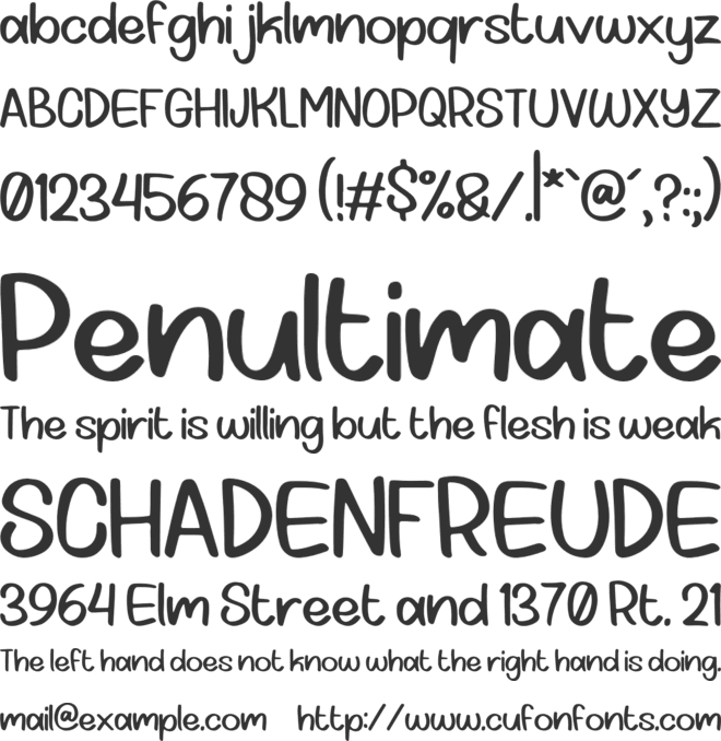 Pinkaters font preview