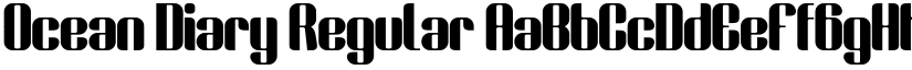 Ocean Diary Regular font