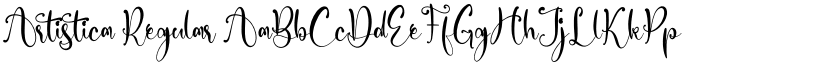 Artistica Regular font