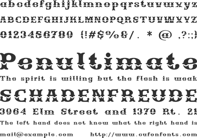 SOULUP font preview