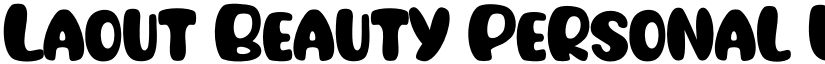 Laout Beauty Personal Use font