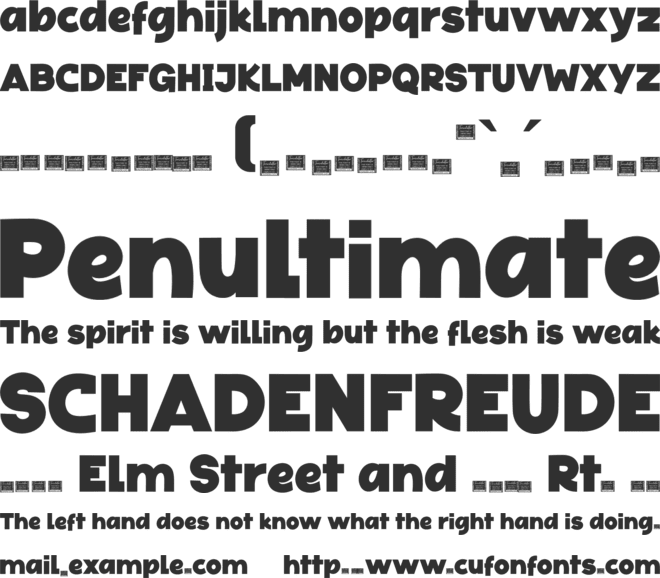 Black Foroth font preview