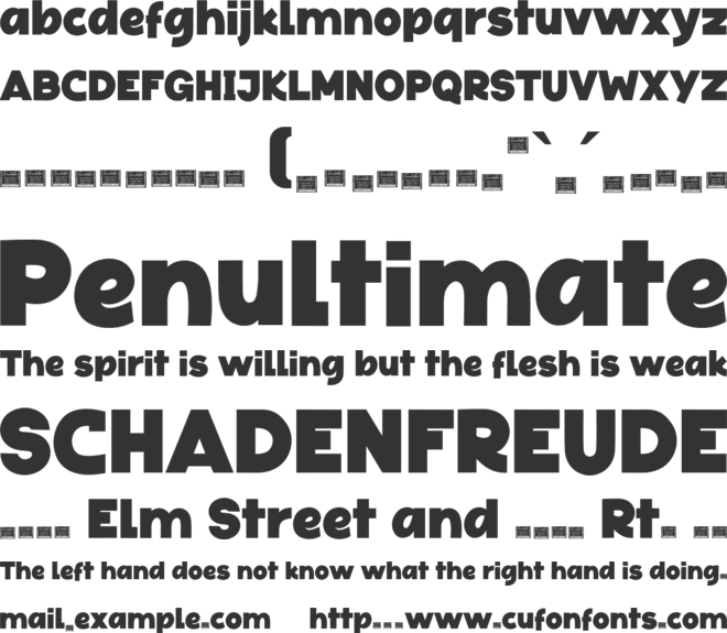 Black Foroth font preview