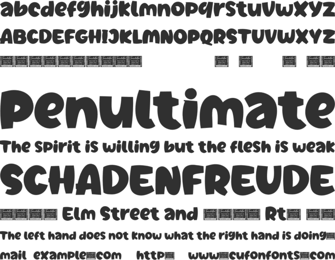 Jeenull font preview