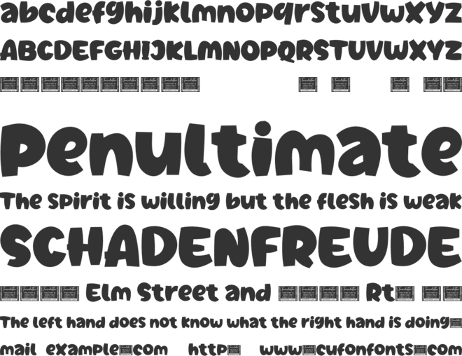 Jeenull font preview