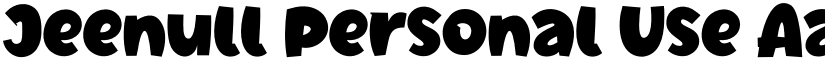 Jeenull Personal Use font