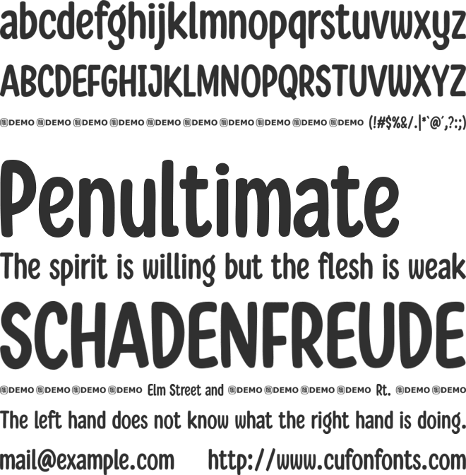 Totally Different font preview