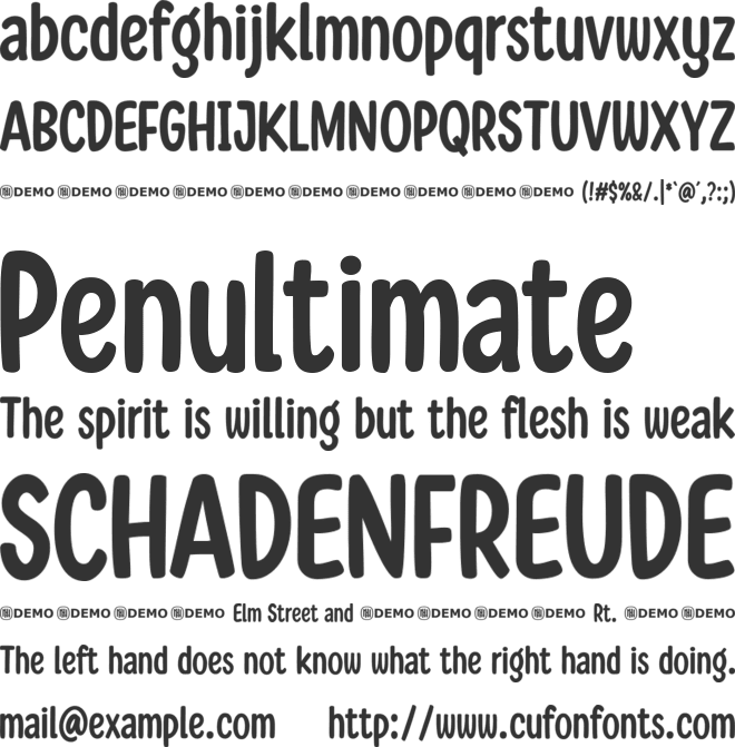 Totally Different font preview