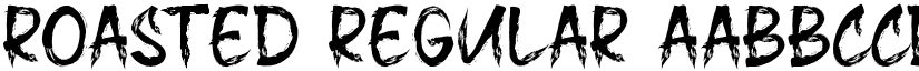 Roasted Regular font
