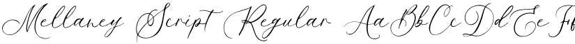 Mellaney Script Regular font