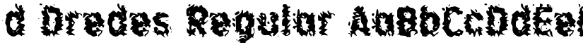 d Dredes Regular font