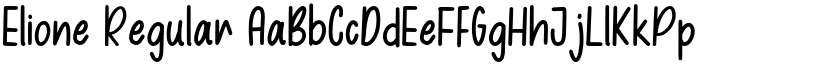 Elione Regular font