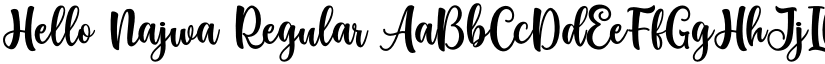 Hello Najwa font download