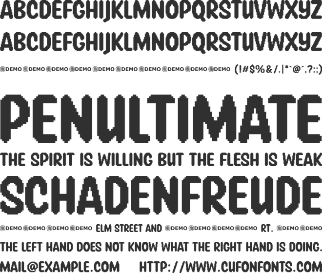 Stay Pixel font preview