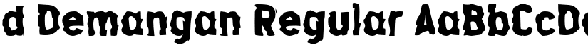 d Demangan Regular font