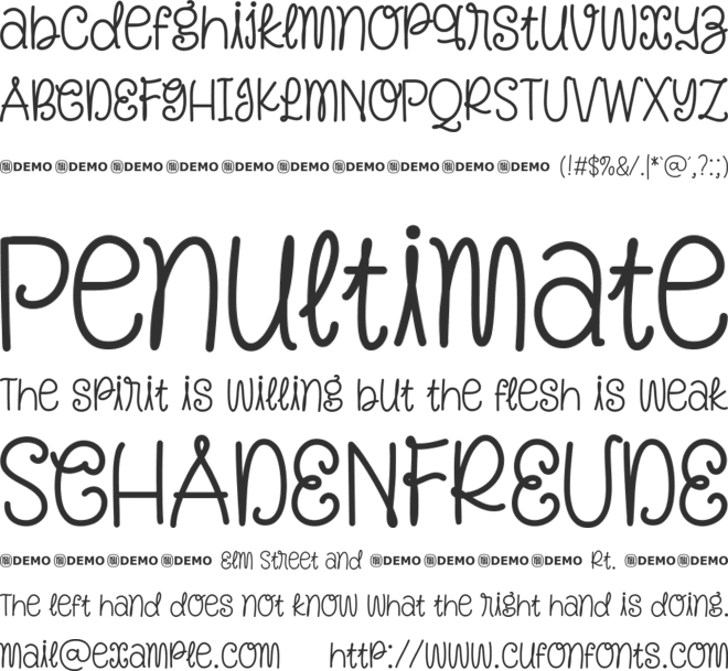 Knotty Pine font preview